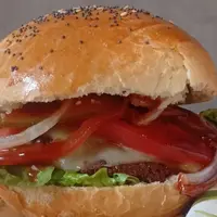 BURGER WEGE - Smacznie i zawsze świeżo.Kotlet z ciecierzycy, awo